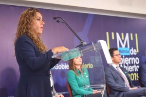 Zulema Martínez acudió a la Presentación de Resultados de la Métrica de Gobierno Abierto 2019.